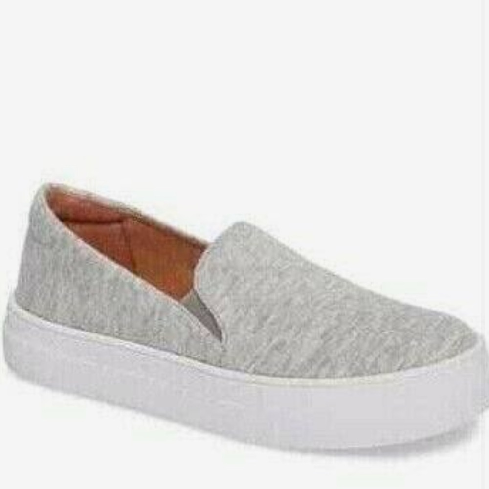 Caslon Alden Grey Jersey Slip On Platform Sneaker